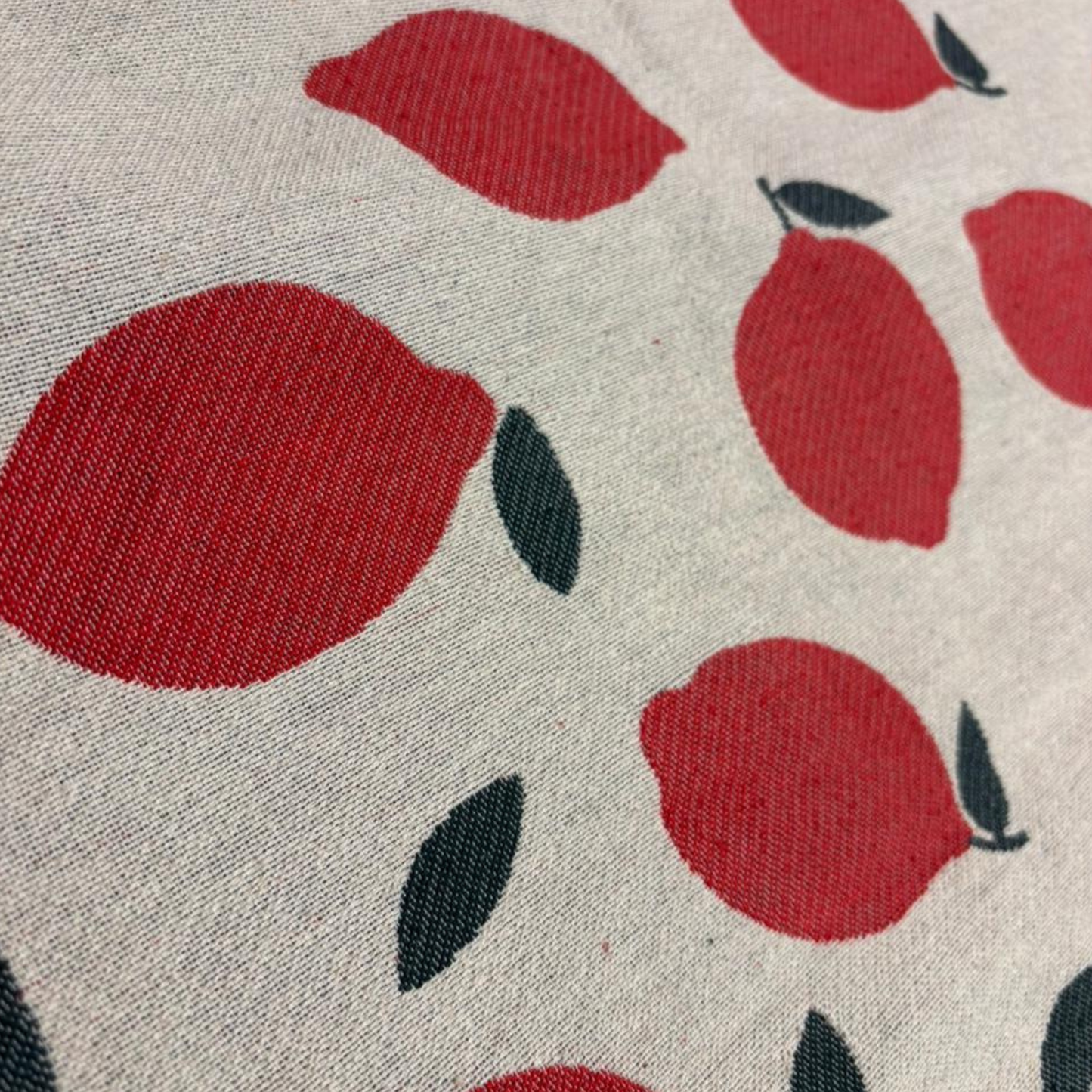 Scarlet Lemon Harvest Fabric, Per Meter