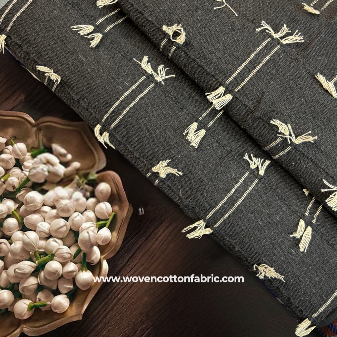 Tavra Cotton Jacquard Fabric,A4 Swatch