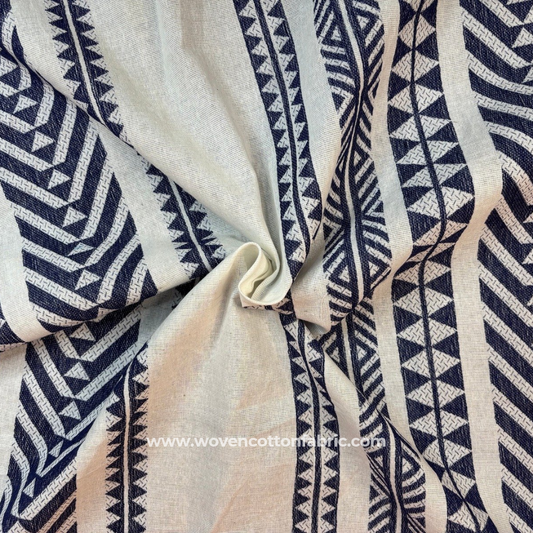 Sutradhar Stripes Cotton Jacquard Fabric,Per Meter