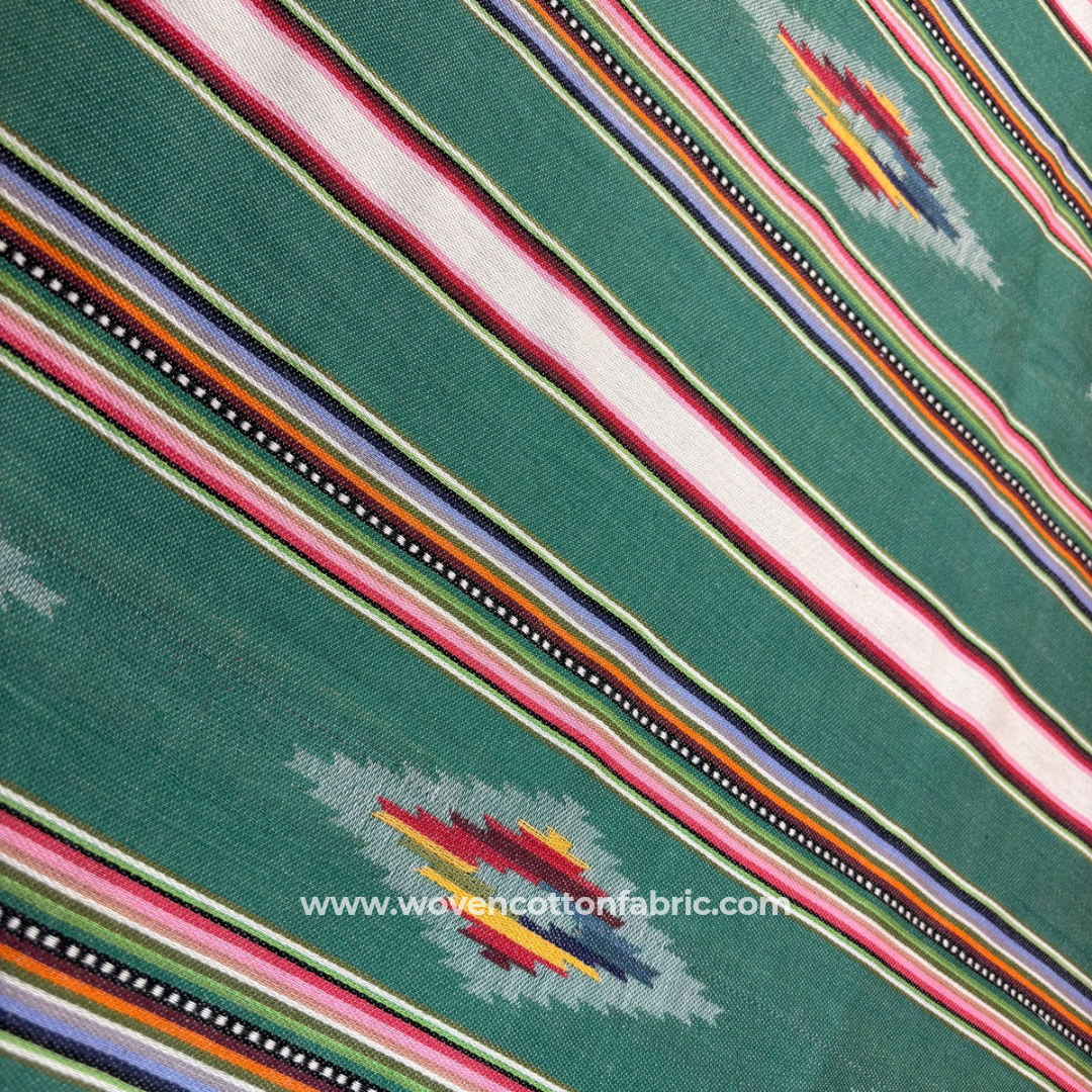 Verdant Vibe Soft Cotton Jacquard Fabric,Per Meter