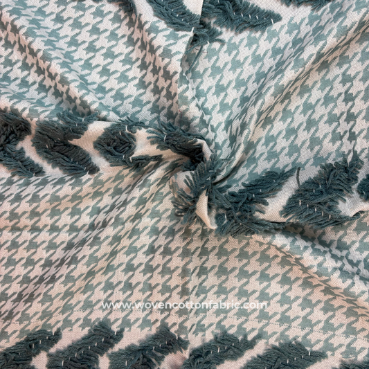 Moss Mirage Cotton Jacquard, A4 Swatch