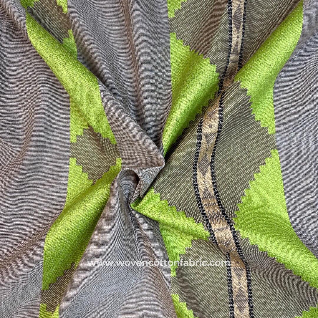 Neon Nomad Cotton Jacquard Fabric, Per Meter
