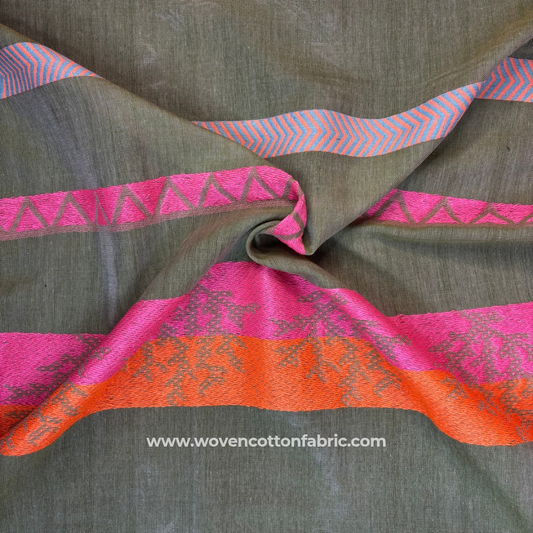 Fusion Pulse Cotton Jacquard Fabric,Per Meter