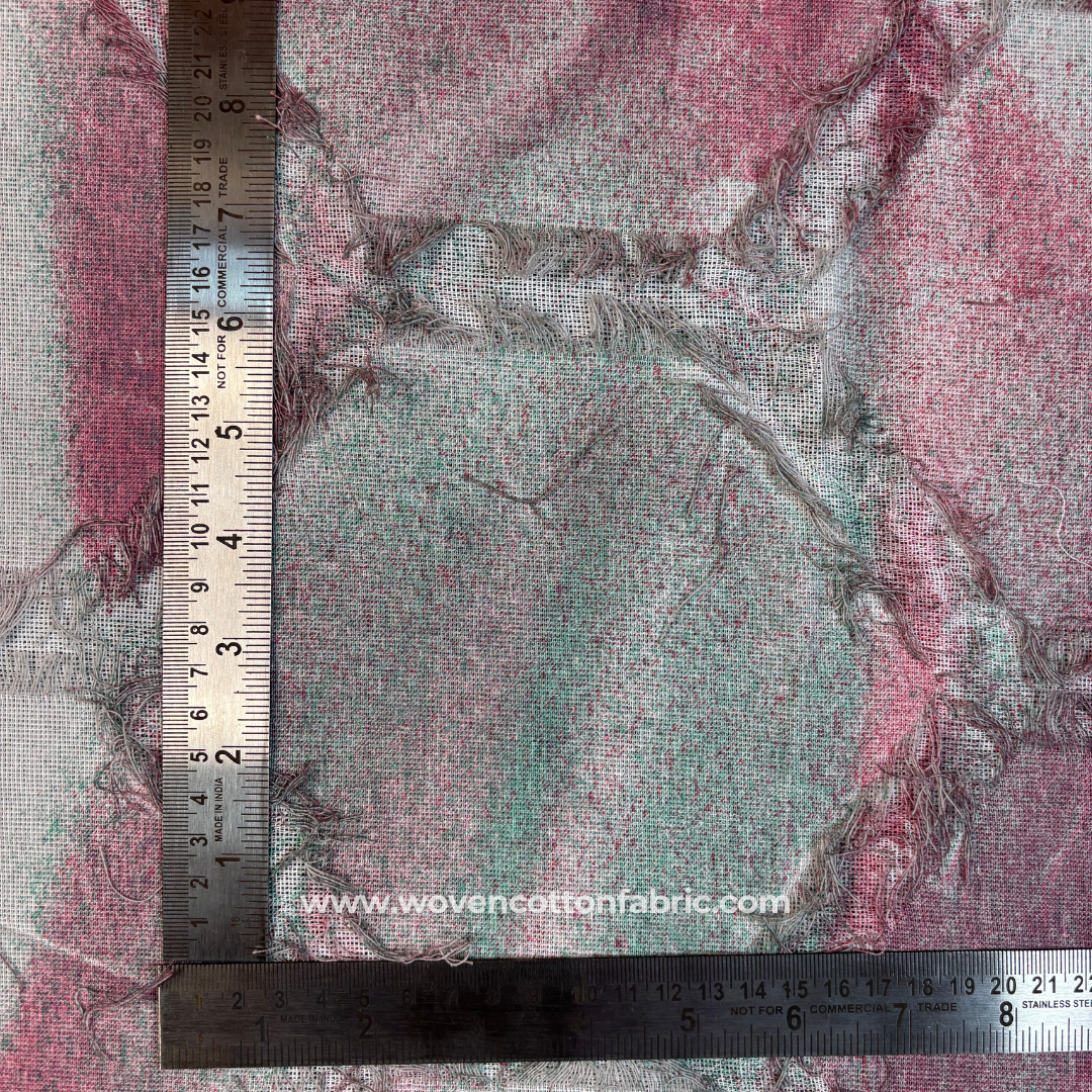 Blush Reef Cotton Jacquard Fabric,Per Meter