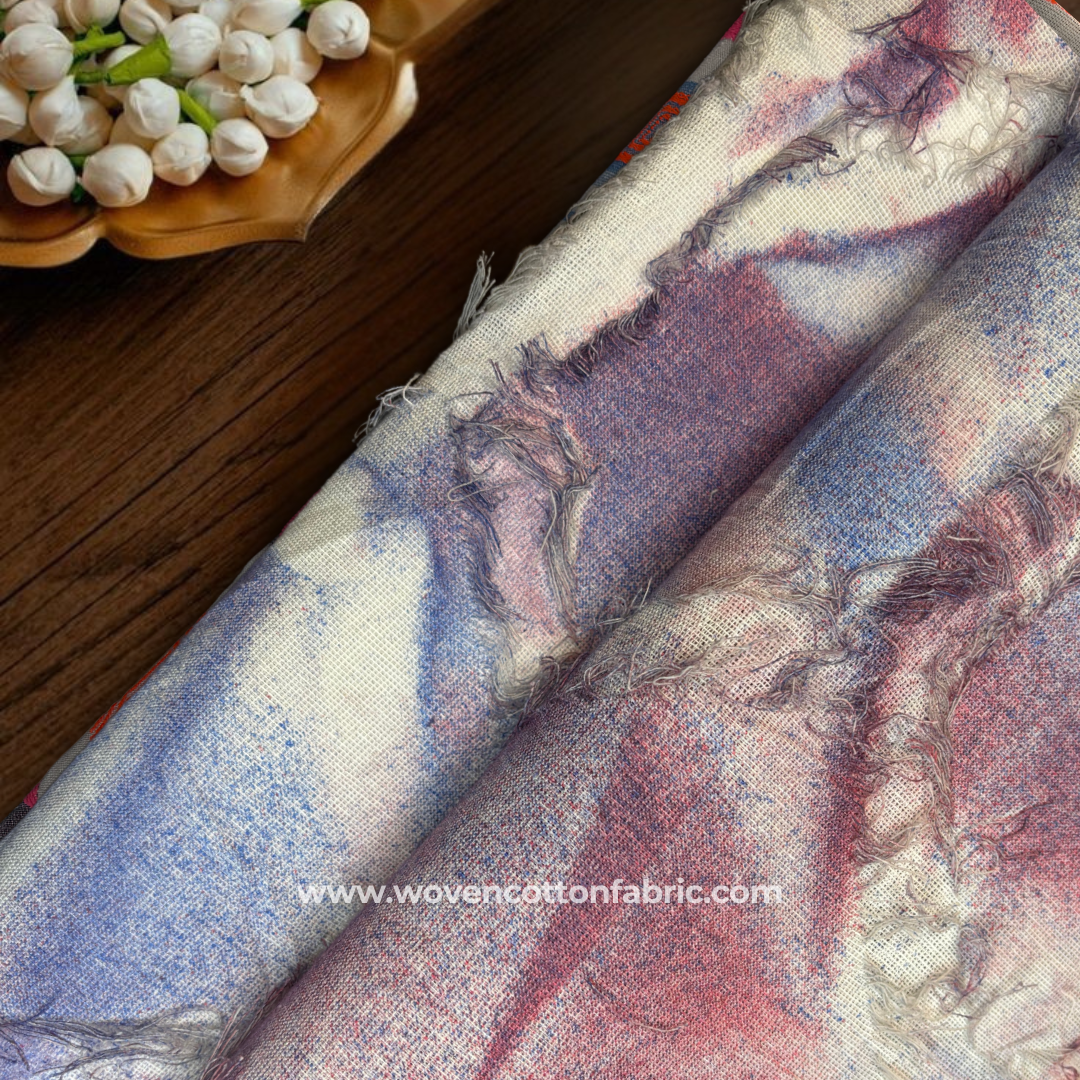 Whisper Hex Cotton Jacquard Fabric, Per Meter