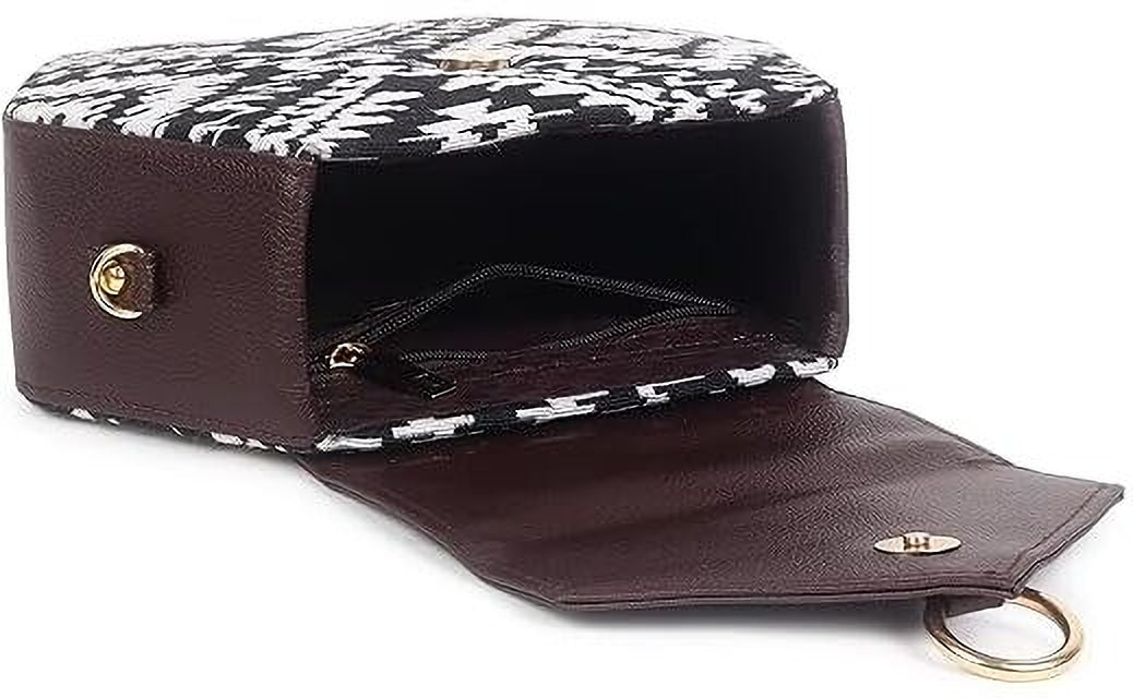 White Boho Himalayan Cotton Crossbody Sling Bag, 3 L