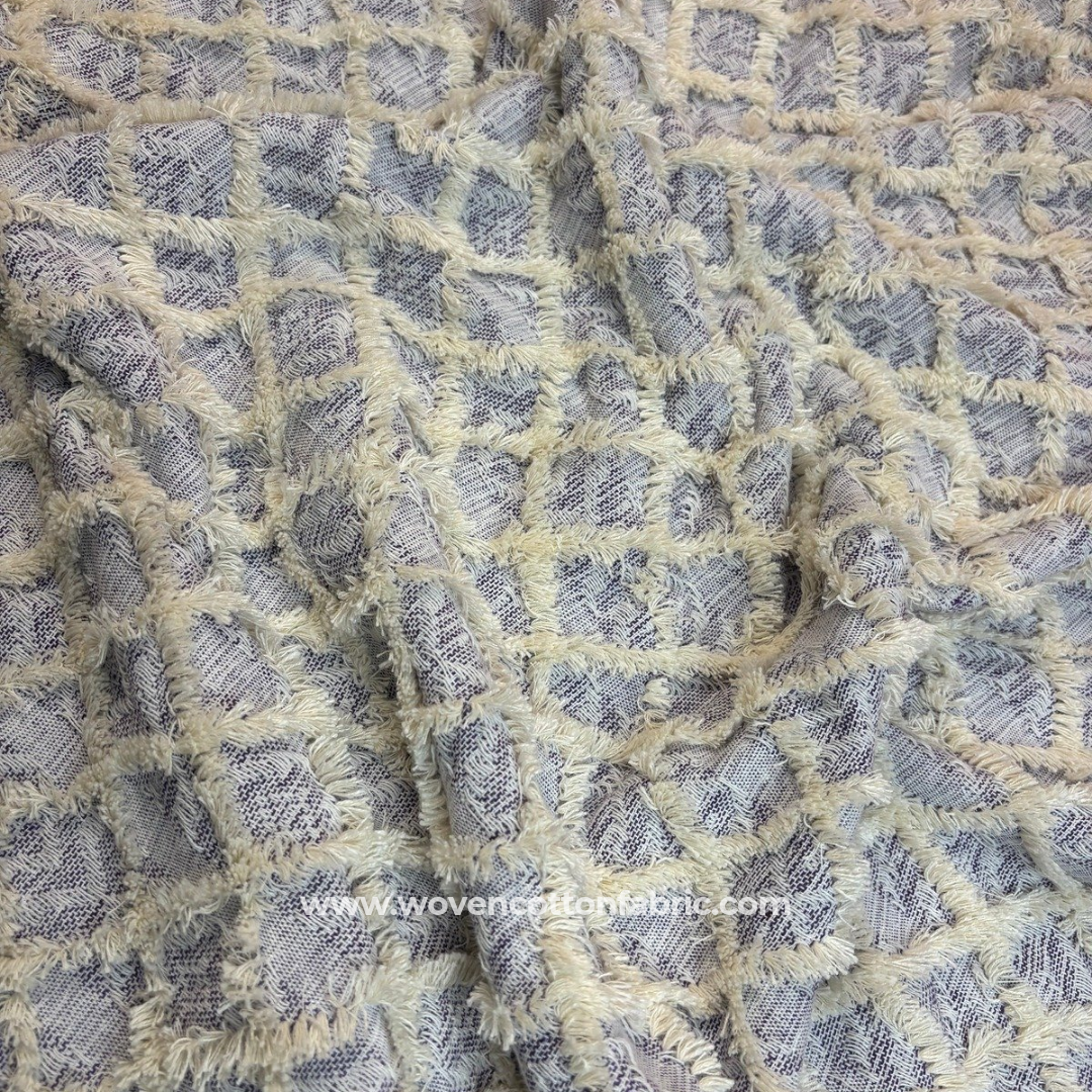 Cloud Touch Cotton Jacquard Fabric, Per Meter