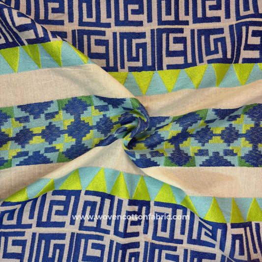 Riot Weave Cotton Jacquard Fabric, Per Meter