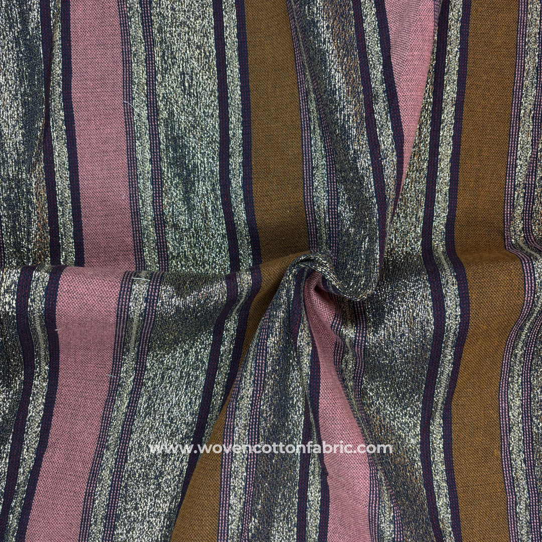 Silver Drift Cotton Jacquard Fabric,Per Meter