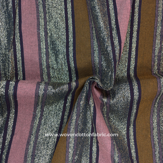 Silver Drift Cotton Jacquard Fabric,Per Meter