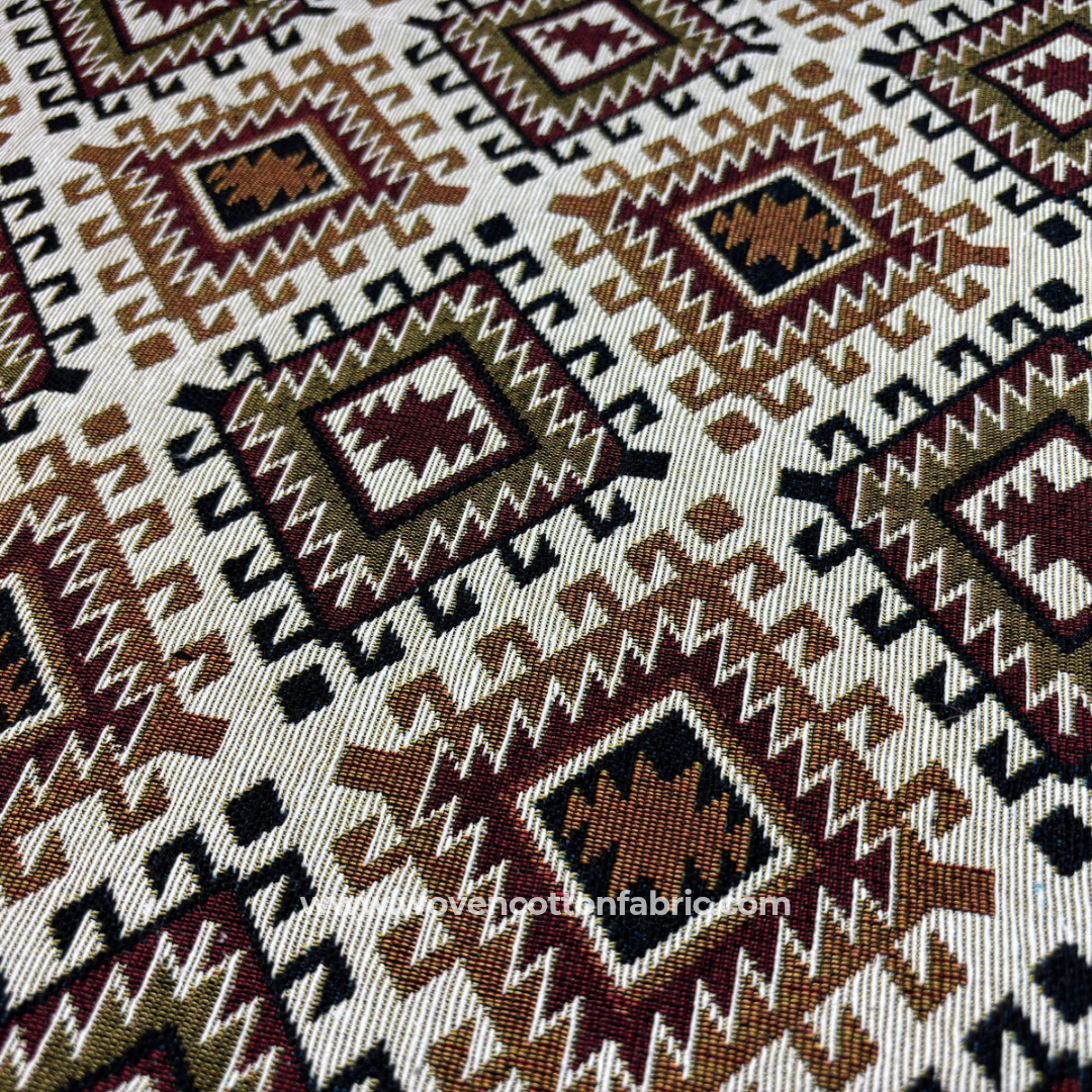 Sands of Kutch Cotton Jacquard Fabric,Per Meter