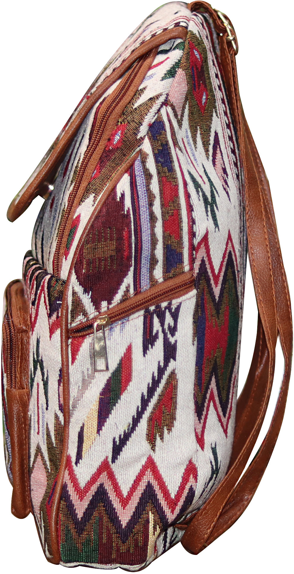 Red Bohemian Chic Aztec Backpack, Small 5L