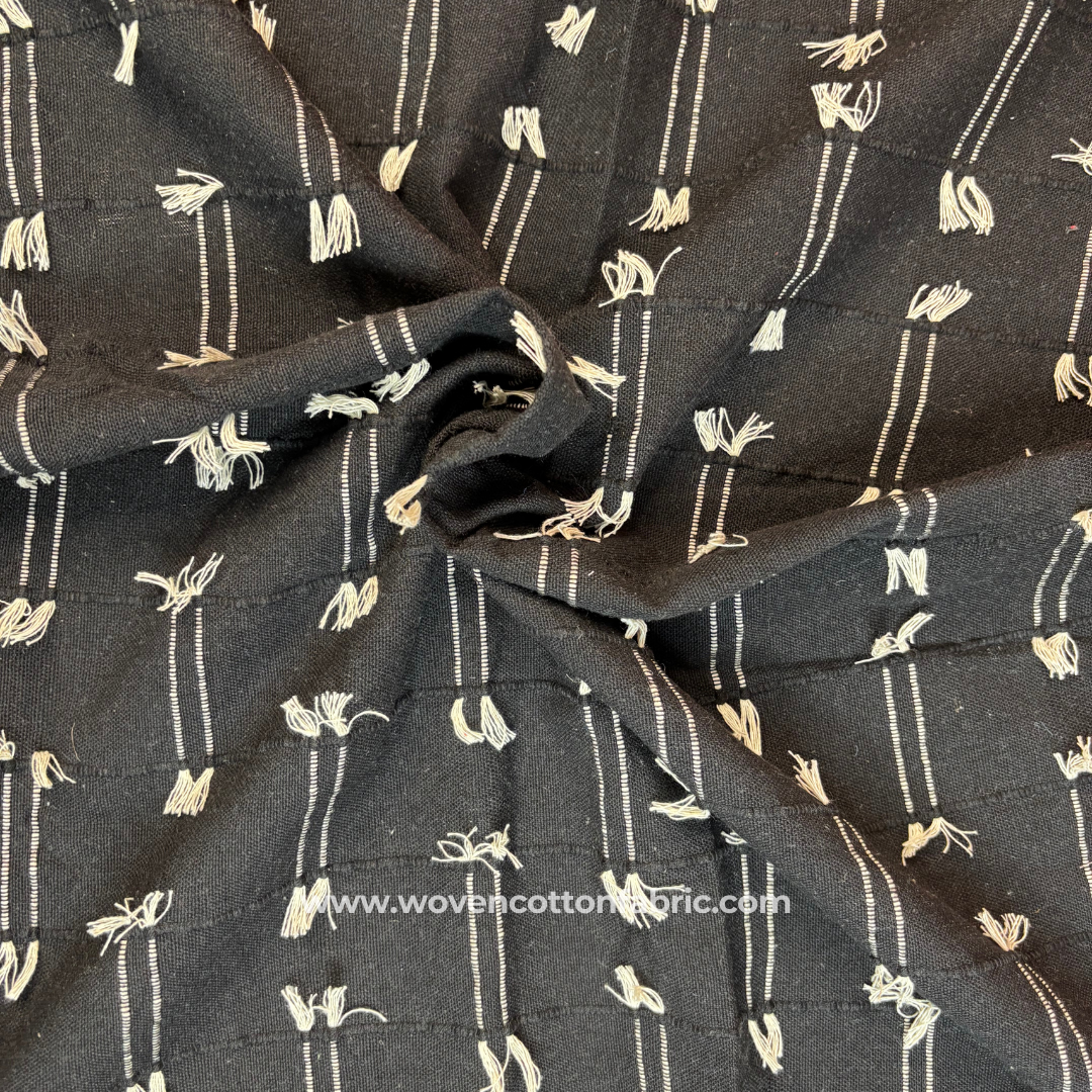 Tavra Cotton Jacquard Fabric,A4 Swatch