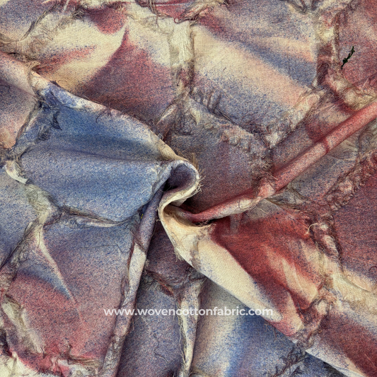 Whisper Hex Cotton Jacquard Fabric, Per Meter