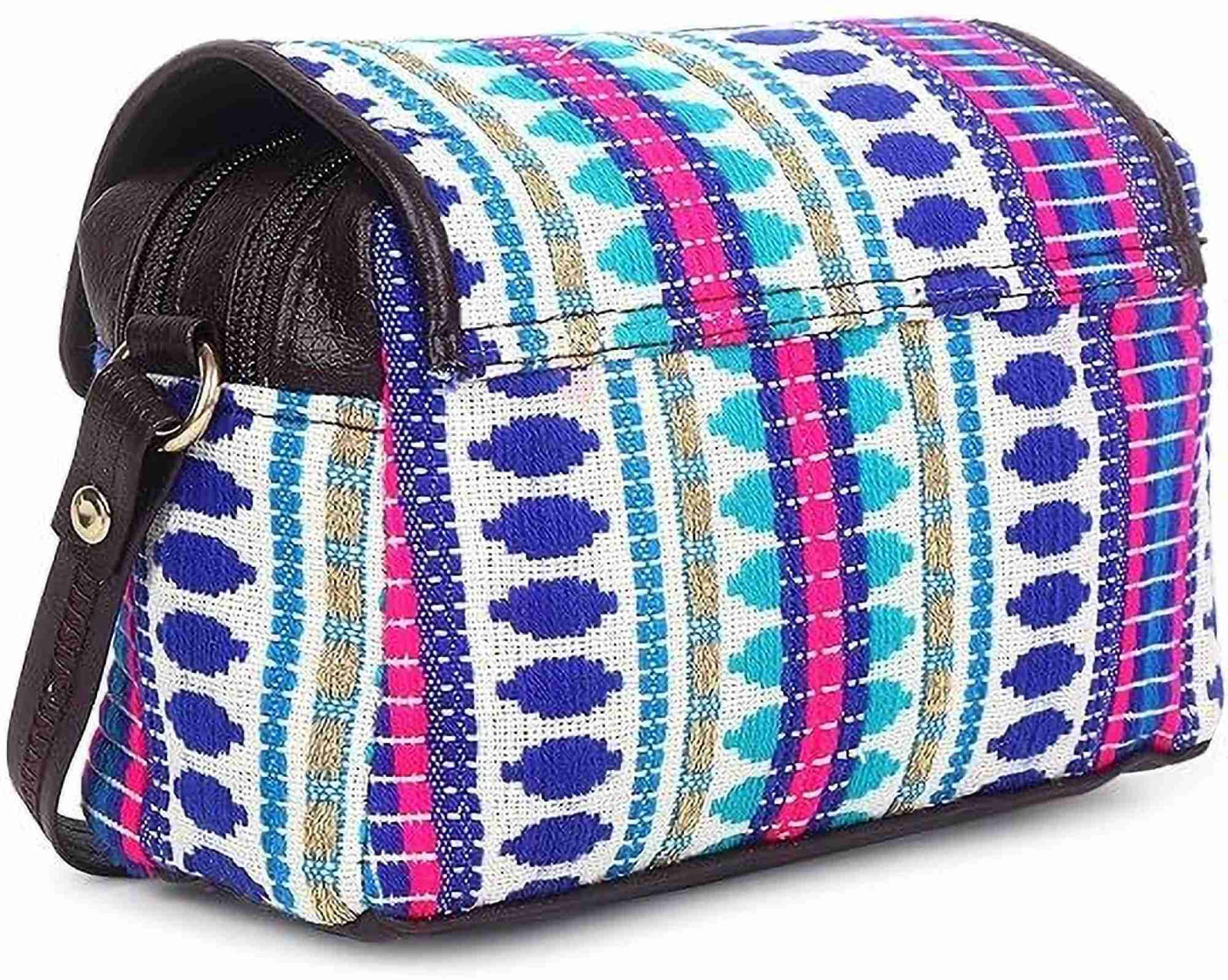 Blue Cotton Boho Himalayan Sling Bag