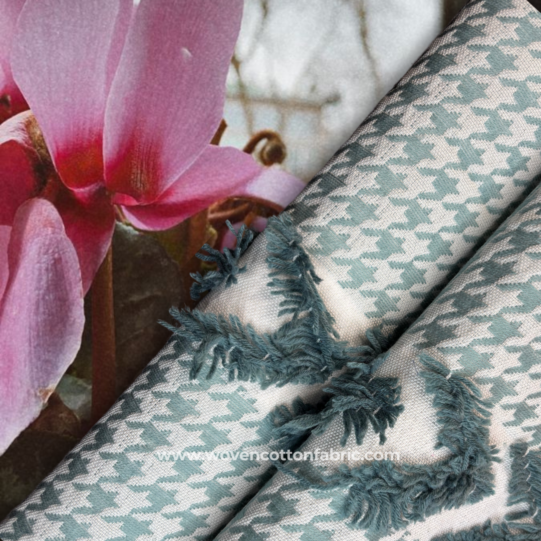 Moss Mirage Cotton Jacquard, A4 Swatch