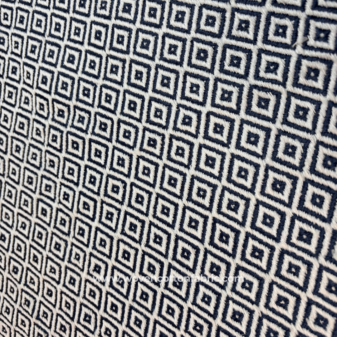 Minmond Cotton Jacquard Fabric, Per Meter